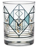 Frank Lloyd Wright Lake Geneva Tulip Double Old Fashioned Glasses, Set of 4