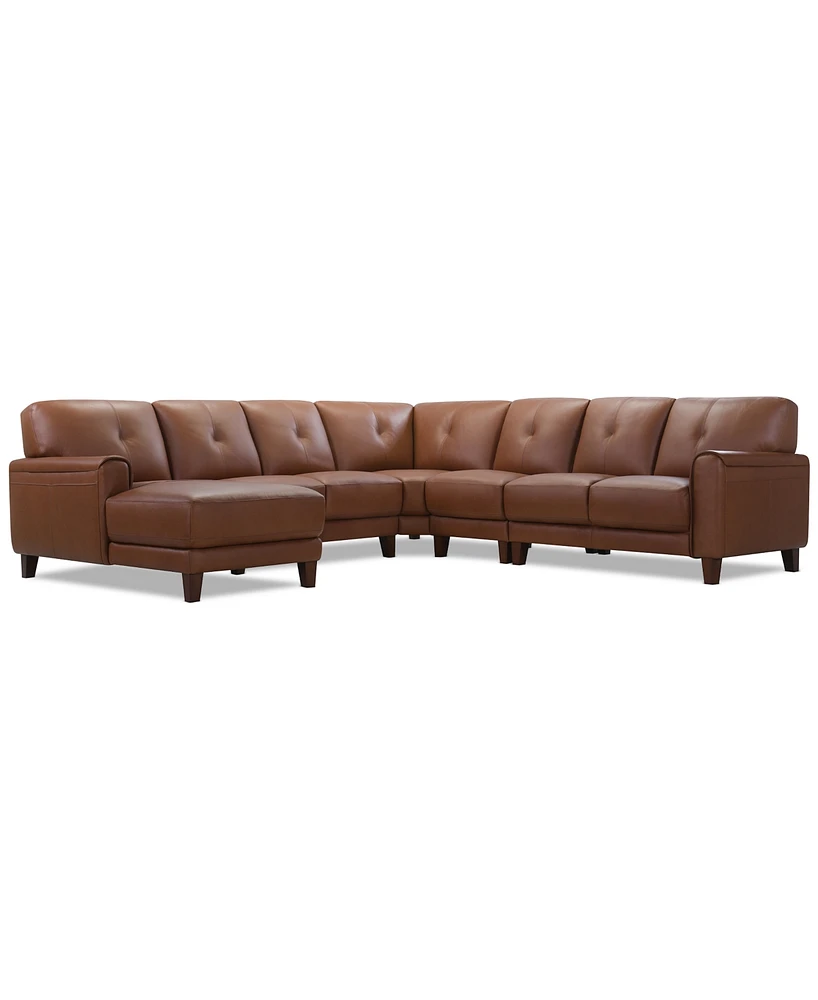 Ashlinn -Pc. Leather Chaise Sectional