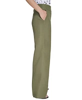 Calvin Klein Petite High-Rise Wide-Leg Pants