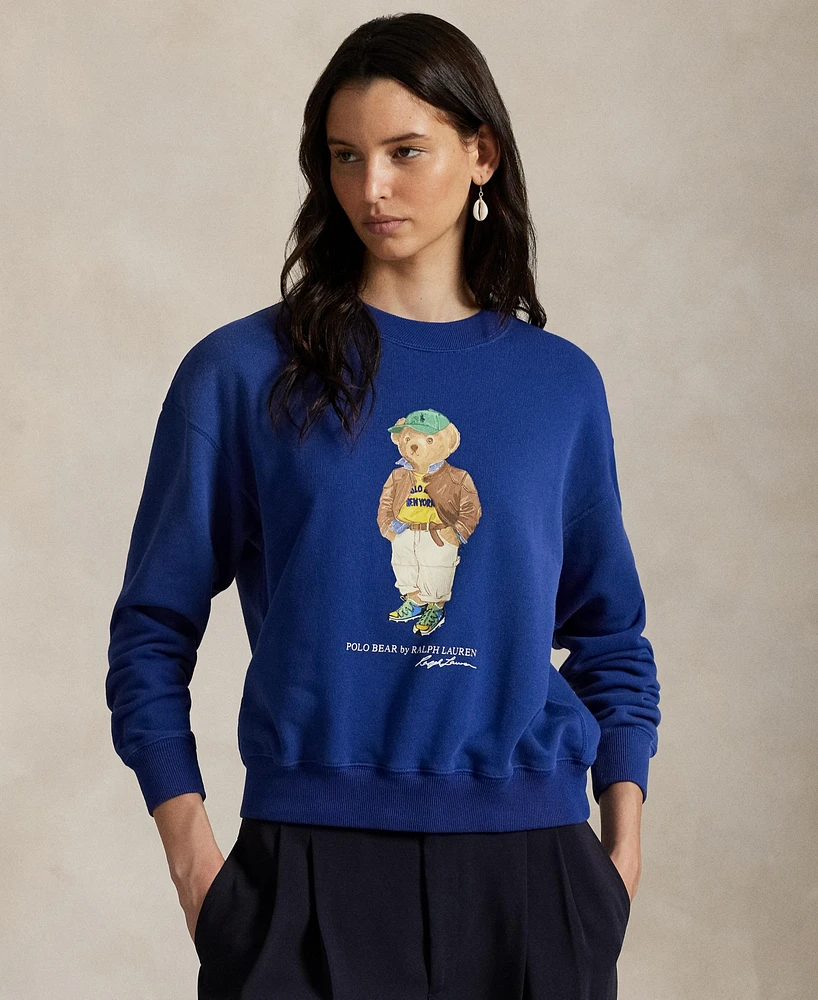 Polo Ralph Lauren Women's Bear Lightweight Fleece Crewneck Sweatshirt
