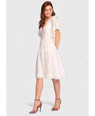 Alie Street London Women's Beth V-Neck Kimono Knee Length Dress