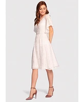 Alie Street London Women's Beth V-Neck Kimono Knee Length Dress