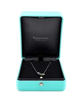 Pre-Owned Tiffany & Co. Small Paper Flowers Firefly Pendant Necklace Platinum with Diamonds and Tsavorite