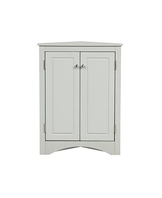 Casainc 31.5"H Triangle Corner Cabinet, Adjustable Shelves