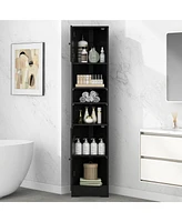 Casainc 66.9"H Tall Corner Cabinet with 2 Doors, Adjustable Shelves