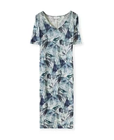 Celtic & Co. Women's Cotton V-Neck Midi Dress