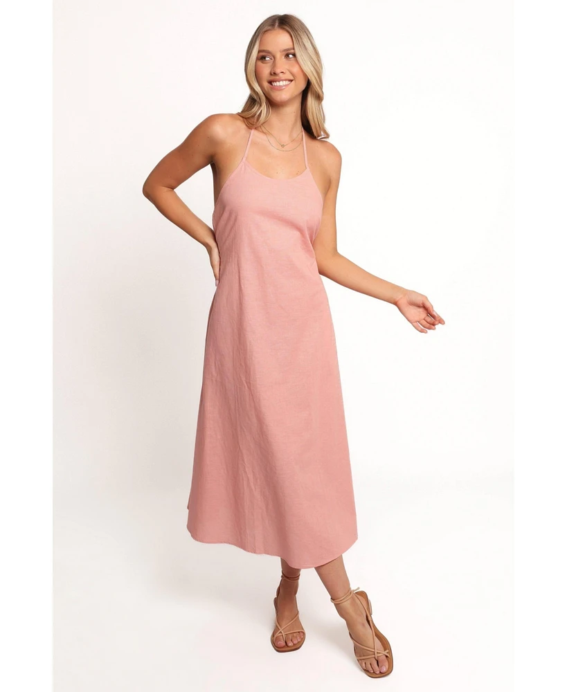 Petal and Pup Women's Nadine Halterneck Midi Dress