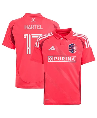 Adidas Big Boys and Girls Marcel Hartel Red St. Louis City Sc 2025 Forever Replica Player Jersey