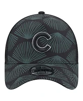 New Era Men's Black Chicago Cubs 9FORTY A-Frame Trucker Adjustable Hat