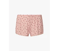 WeWoreWhat Women's Lace Trim Sleep Shorts