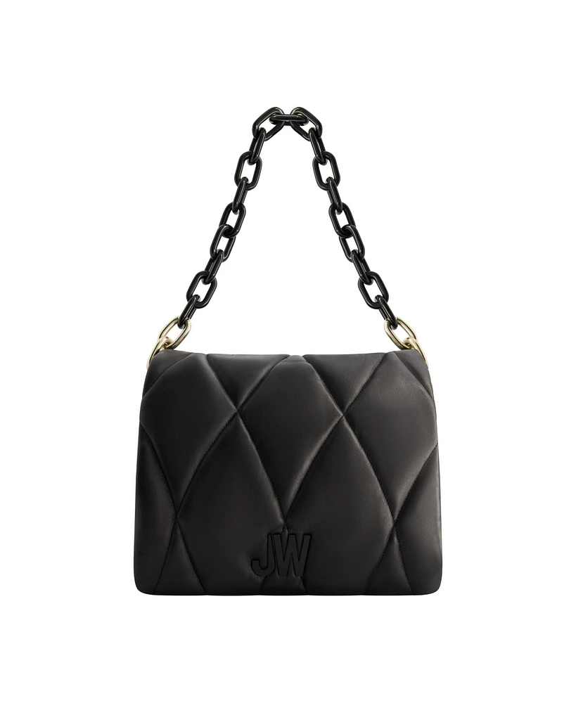 Jason Wu Quilted Chain Shoulder Bag with Jw Logo