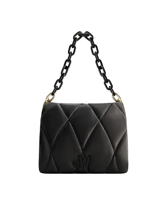 Jason Wu Quilted Chain Shoulder Bag with Jw Logo