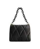 Jason Wu Quilted Chain Shoulder Bag with Jw Logo