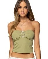 Edikted Women's Bex Abstract Ring Tube Top