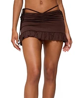 Edikted Women's Koda Ruched Mini Skirt