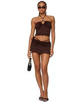 Edikted Women's Koda Ruched Mini Skirt