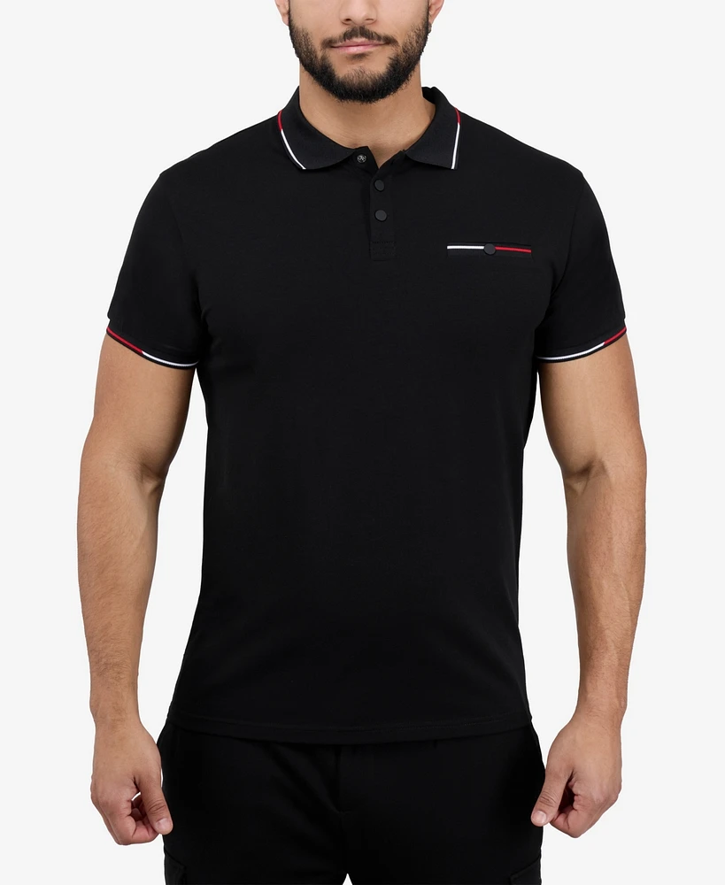 X-Ray Men's Polo with Rib Collar and Pocket Shirt
