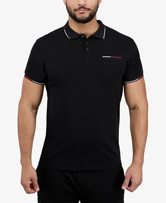 X-Ray Men's Polo with Rib Collar and Pocket Shirt