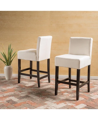 Elegant and Sharp Counter Stools with Soft Fabric or Bonded Leather