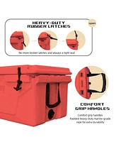White outdoor Camping Picnic Fishing portable cooler 65QT Portable Insulated Cooler Box