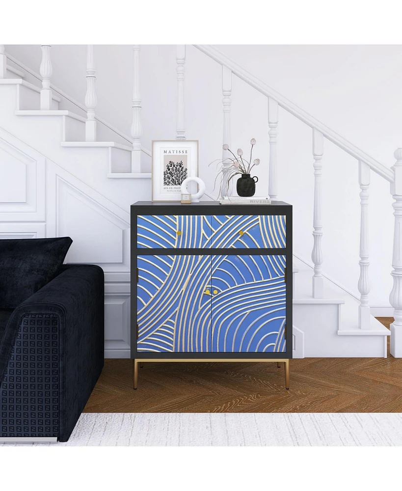 Accent Cabinet with 2 Doors,1Drawer and Adjustable Shelf for Living Room, Hallway, Entryway, Dining Room, Bedroom