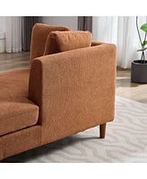 Modern Chaise Lounge Sofa with Pillows