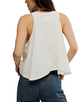 Free People Women's Hialeah Sleeveless Cotton T-Shirt