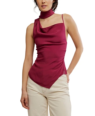 Free People Women's True To You Asymmetric-Neck Tank Top
