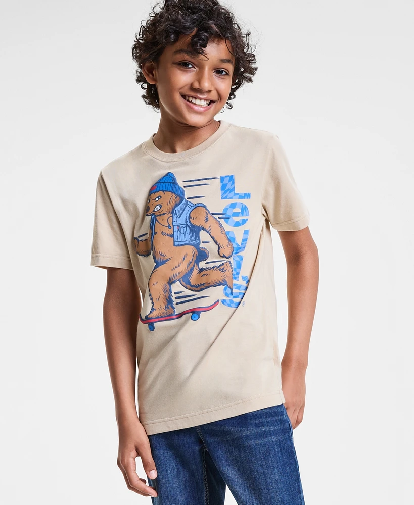 Levi's Big Boys Bear on the Move T-Shirt