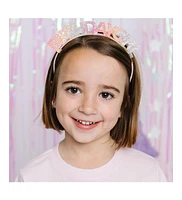 Child Girl's Pastel Rainbow Birthday Girl Headband