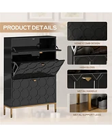Shoe cabinet for 24 pairs of shoes