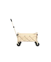 Folding Beach Wagon - Heavy Duty, Portable, Outdoor Cart