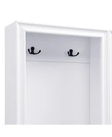 Hall Tree Set of 2 - Entryway Coat Rack & Bench