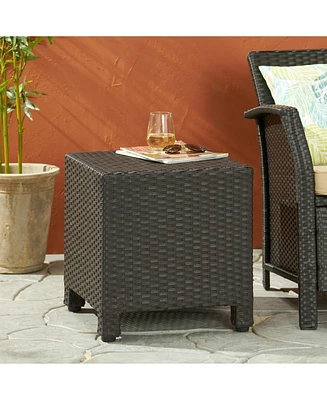 Wicker Cube Side Table - Outdoor Coffee Table