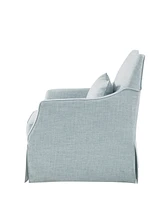 Martha Stewart Collection 28" Fabric London Skirted Swivel Chair