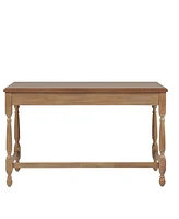 Martha Stewart Collection 48" Solid Wood Tabitha Desk with 1 Drawer and Turned Legs