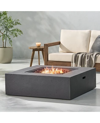 Modern Concrete Propane Fire Pit - 50,000 Btu