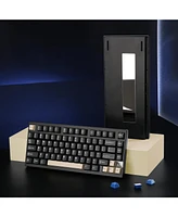 Yunzii AL75 Pro 75% Wireless Mechanical Gaming Keyboard,Full Aluminum Cnc,Bt/2.4G/Wired,Pbt Keycaps,Gasket Mounted Hot Swap,Custom Rgb Backlight