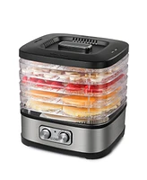 Commercial Chef Food Dehydrator with 5 Adjustable Height Trays, Stainless Steel