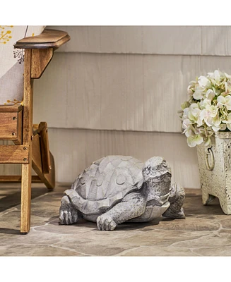 Charming Turtle Garden Statue - Concrete, Weather-Resistant