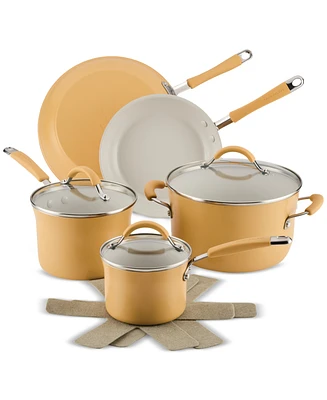 Rachael Ray Cucina 10-Pc. Ceramic Nonstick Cookware Set