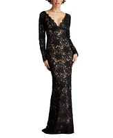 Tadashi Shoji Women's Beloit Ribbon Embroidered Gown