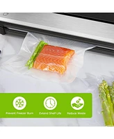 Bonsenkitchen Precut Vacuum Food Sealer Bags 100 Pint 6" x 10", Bpa Free, Commercial Grade Textured Food Vacuum Sealer Bag, Thick Embossed B