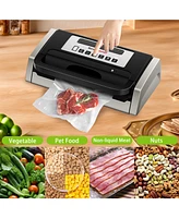 Bonsenkitchen Vacuum Sealer Machine, Globefish Technology for Perfect Vacuum Sealing, Powerful Low-Noise Food Vacuum Sealer with Easy Handle Design, B