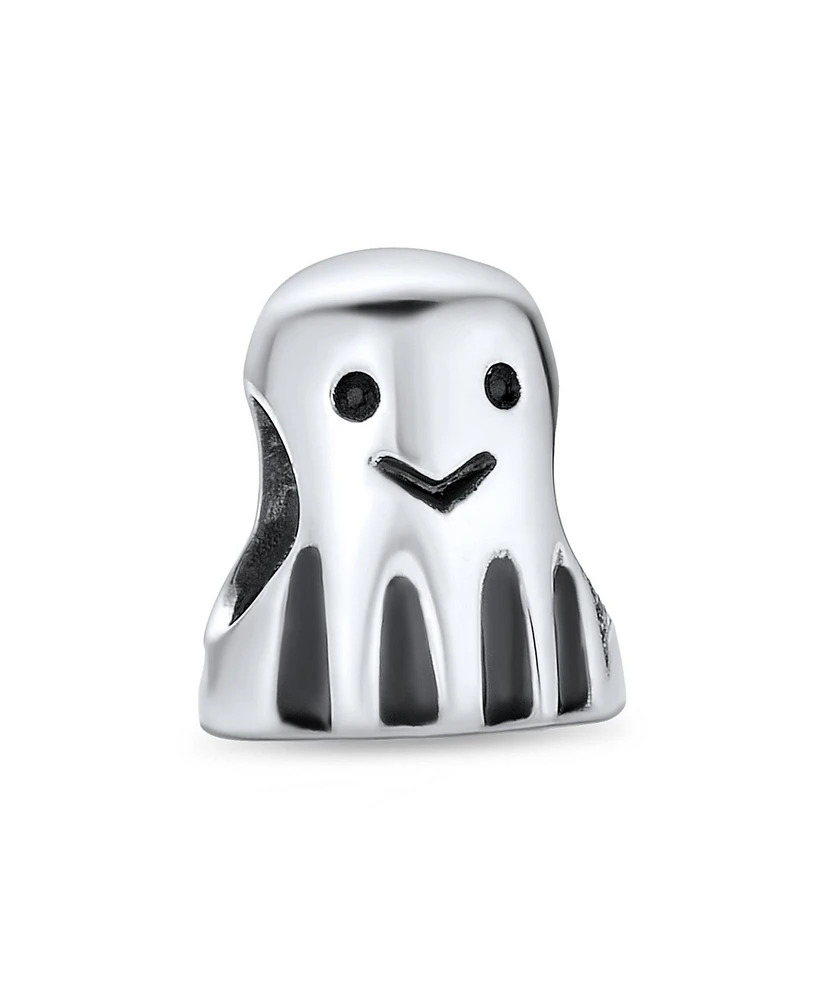 Bling Jewelry Spooky Halloween Ghost Charm Bead Sterling Silver for European Bracelet