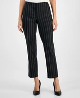 Kasper Women's Pinstriped Straight-Leg Pants, Regular & Petites