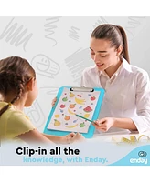Plastic Clipboard Standard Pink, Translucent Low Profile Clip Board, Hangable Clipboard, 12.7” x 9”, Holds 100 Sheets, 1 Pc