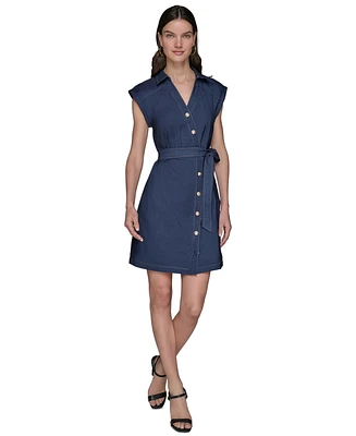 Karl Lagerfeld Paris Women's Denim Millennium Shirtdress