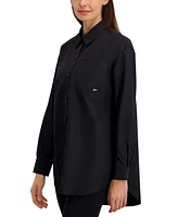 Reebok Women's Studio Style Collar Button-Down Shirt