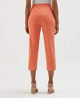 Rafaella Petite Satin Twill Capri Pull On Pants